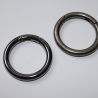 Rundkarabiner gunmetall schwarz-silber 44 mm / 32 mm Prym Ring