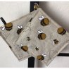 Geschirrtuch + pass.Topflappen GeschenkSet Einzigartig - Bienen