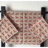 Geschirrtuch + pass.Topflappen GeschenkSet Einzigartig - Füchse