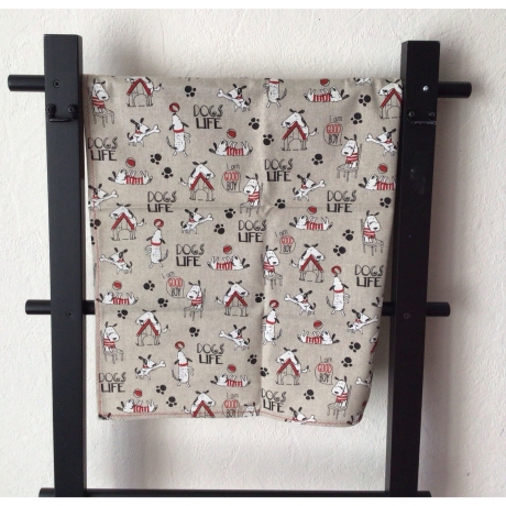 Geschirrtuch + pass.Topflappen GeschenkSet - lustige Hunde 