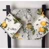 Geschirrtuch + pass.Topflappen GeschenkSet - Zitronen + Oliven