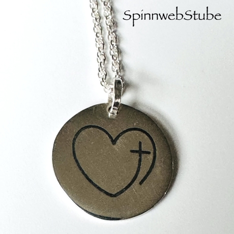 Kettenanhänger „Glaube, Liebe“