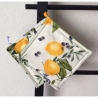 Geschirrtuch + pass.Topflappen GeschenkSet - Zitronen + Oliven