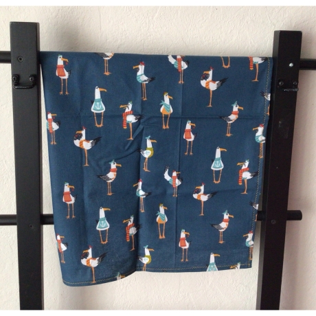 Geschirrtuch + pass.Topflappen GeschenkSet - lustige Enten 