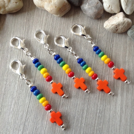 5 farbenfrohe Gastgeschenke zur Kommunion, Taufe, Firmung...