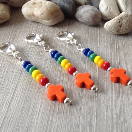 3 farbenfrohe Gastgeschenke zur Kommunion, Taufe, Firmung...