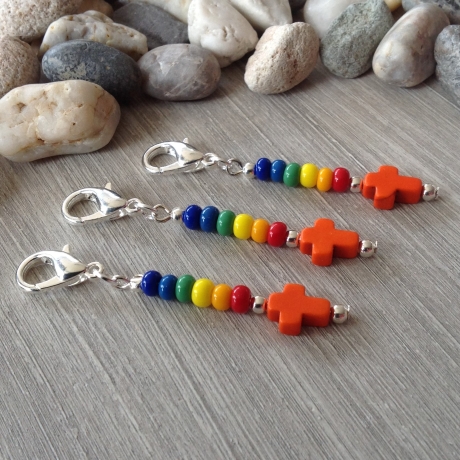 3 farbenfrohe Gastgeschenke zur Kommunion, Taufe, Firmung...