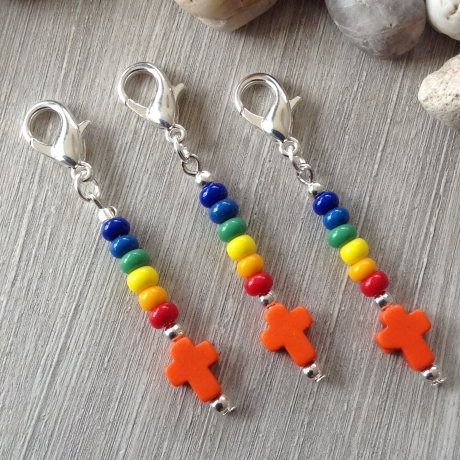 3 farbenfrohe Gastgeschenke zur Kommunion, Taufe, Firmung...