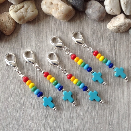 5 farbenfrohe Gastgeschenke zur Kommunion, Taufe, Firmung...
