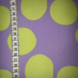 Taschenstoff Punkte flieder limette Colorful wasserabweisend
