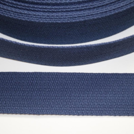 Gurtband Baumwolle 30 mm blau 1,2 mm Stärke