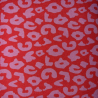 Taschenstoff Leo rot rosa Colorful wasserabweisend