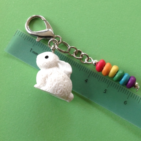 Taschenanhänger mit niedlichem Kaninchen
