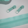 Reißverschluss aqua türkis hell & 4 St. Zipper 5 mm Schiene