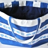 große Strandtasche -blau weiß gestreifte Badetasche Damen-maritim