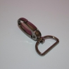 2x Karabinerhaken 25 mm schwarz-silber Taschenkarabiner