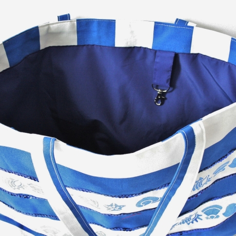 Badetasche/Strandtasche/Saunatasche/Shopper/blaue Tragetasche 