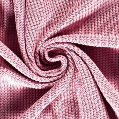 Strickstoff | Big HEAVY KNIT STOFF | Grobstrick | Rosa