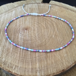 Schickes Fußkettchen Miyuki-Delica Glasperlen