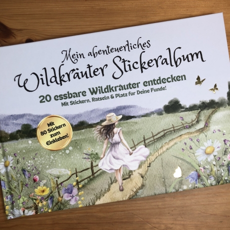 Wildkräuter Stickeralbum – Natur entdecken & Pflanzen lernen