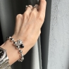 Armband Edelstahl silber Sonne massiv wasserfest 