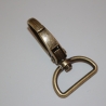 2x Karabinerhaken 25 mm altmessing 