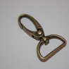 2x Karabinerhaken 25 mm altmessing 