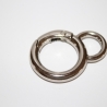 Rundkarabiner mit Öse silber 29mm / 19mm Anhänger RESTMENGE