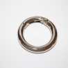 Rundkarabiner silber 36mm / 25mm Schlüsselring Taschenring RE