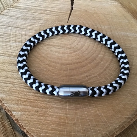 Segelseilarmband mit Edelstahlmagnetverschluß