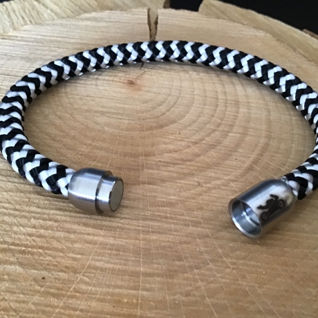 Segelseilarmband mit Edelstahlmagnetverschluß