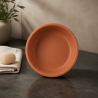 5er TerracottaUntersetzer Set  ⌀ 13,5 cm mit 3 cm Rand 