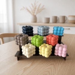 Kerzenhalter Bubbleform Geschenk Mitbringsel, Tischdeko