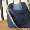 Handtasche aus Jeans Hosenteil ( Upcycling) - 14 - 