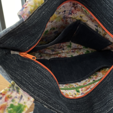 Handtasche aus Jeans Hosenteil ( Upcycling) - 14 - 