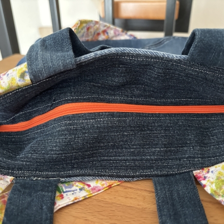 Handtasche aus Jeans Hosenteil ( Upcycling) - 14 - 