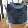 Handtasche aus Jeans Hosenteil ( Upcycling) - 13 - 
