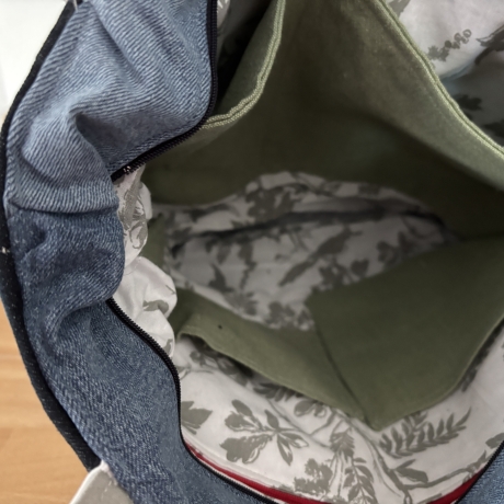 Handtasche aus Jeans Hosenteil ( Upcycling) - 13 - 