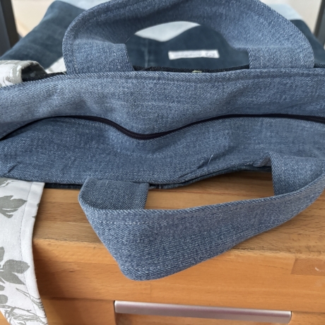 Handtasche aus Jeans Hosenteil ( Upcycling) - 13 - 
