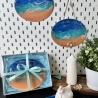 Ozean Wanddeko, Resin Art, Meer Deko zum Aufhängen,Wellen