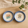 5er TerracottaUntersetzer Set  ⌀ 13 cm mit 2 cm Rand 