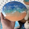 Ozean Wanddeko, Resin Art, Meer Deko zum Aufhängen,Wellen