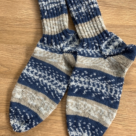 Handgestrickte Socken Gr. 48-50