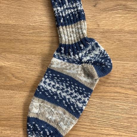 Handgestrickte Socken Gr. 48-50