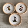 5er TerracottaUntersetzer Set  ⌀ 13 cm mit 2 cm Rand 