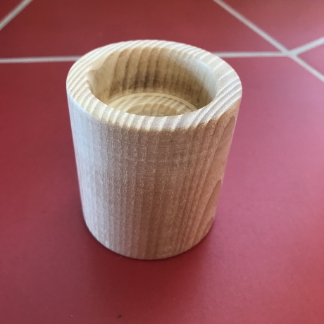 Holz Kerzenhalter natur | Kerzenständer Holz |Teelichthalter Holz