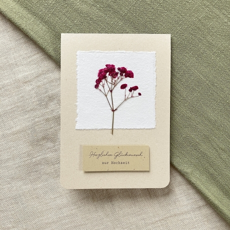 Klappkarte mit Umschlag • Herzlichen Glückwunsch zur Hochzeit