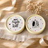 2er  TerracottaUntersetzer Set  ⌀ 11 cm - beste Freundinnen