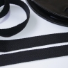 4,7m Köperband Baumwolle 14 mm schwarz Nahtband