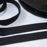 4,4m Köperband Baumwolle 14 mm schwarz Nahtband